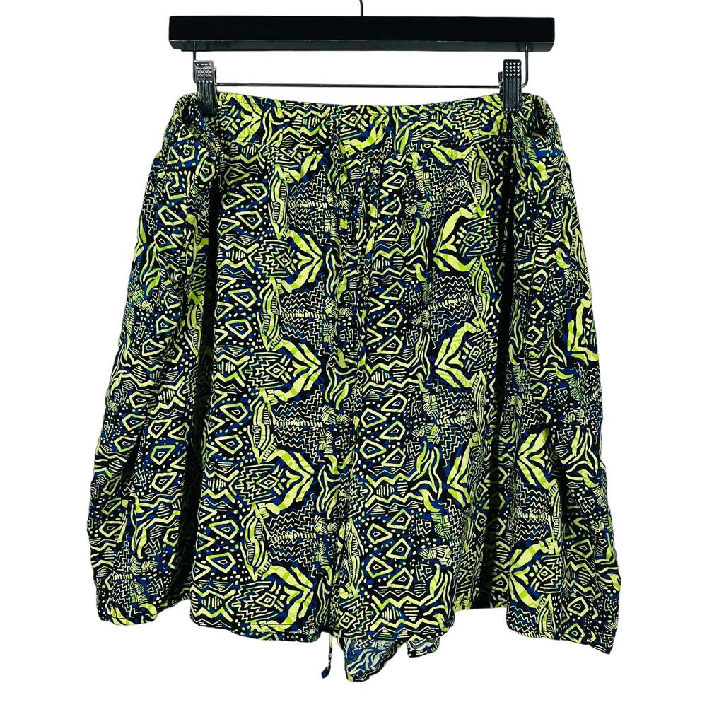 Cato Abstract Print Summer Shorts Elastic Waist - 26 / 28